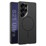 Custodia magnetica GKK con ampio foro per fotocamera, finitura metallizzata effetto pelle vegana., For Samsung Galaxy S26 Ultra 5G, For Samsung Galaxy S25 Ultra 5G, For Samsung Galaxy S24 Ultra 5G