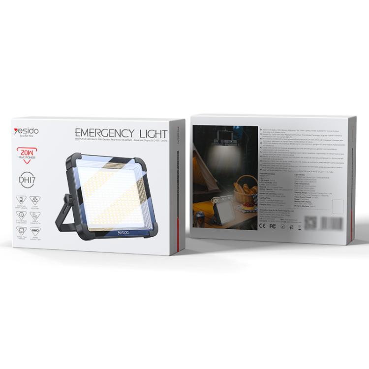 Faro di emergenza per esterni Yesido DH17 ad alta luminosità, DH17