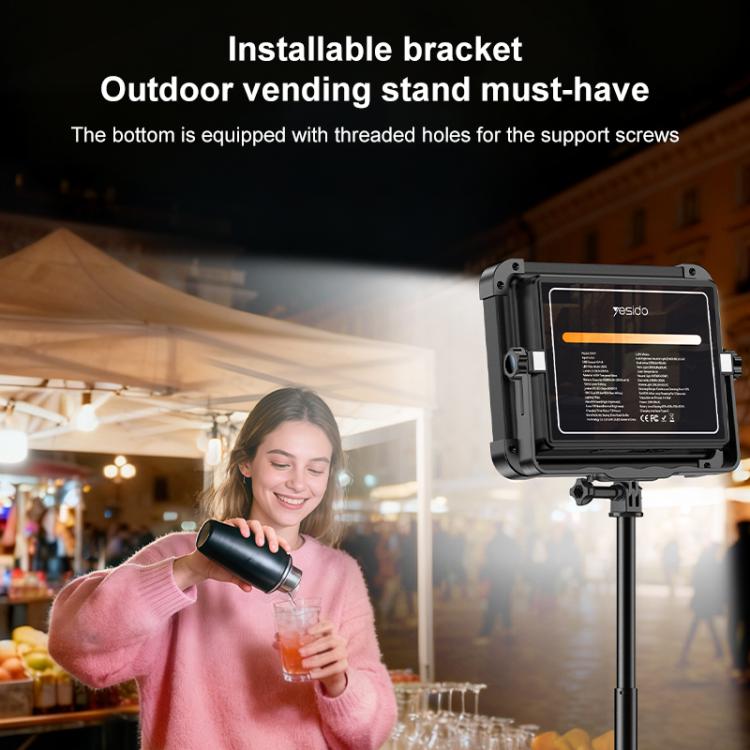 Faro di emergenza per esterni Yesido DH17 ad alta luminosità, DH17