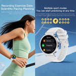 Smartwatch Y31/S16 da 1,27 pollici con chiamate Bluetooth, cardiofrequenzimetro, ossigenazione del sangue, modalità sportive, altimetro GPS e fitness tracker.