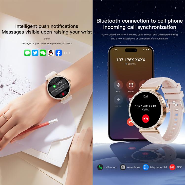 Smartwatch Y31/S16 da 1,27 pollici con chiamate Bluetooth, cardiofrequenzimetro, ossigenazione del sangue, modalità sportive, altimetro GPS e fitness tracker.