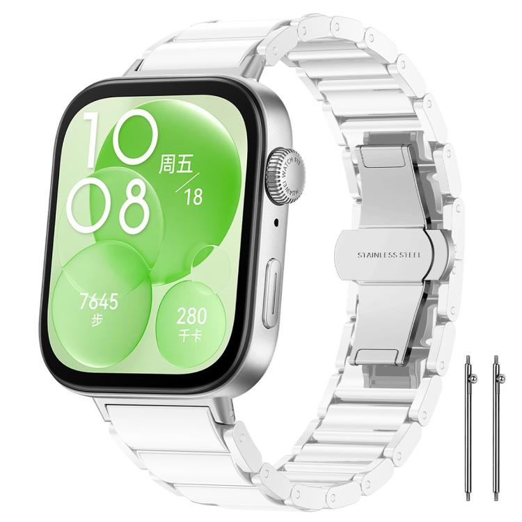 Cinturino per orologio xDfind in ceramica e acciaio inossidabile, For Huawei Watch Fit4 / Fit4 Pro
