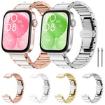 Cinturino per orologio xDfind in ceramica e acciaio inossidabile, For Huawei Watch Fit4 / Fit4 Pro
