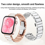 Cinturino per orologio xDfind in ceramica e acciaio inossidabile, For Huawei Watch Fit4 / Fit4 Pro