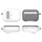 Custodia protettiva integrale per auricolari XDcase Armor con gancio e chiusura di sicurezza., For AirPods Pro 3, For AirPods 4, For AirPods Pro 2 / 1