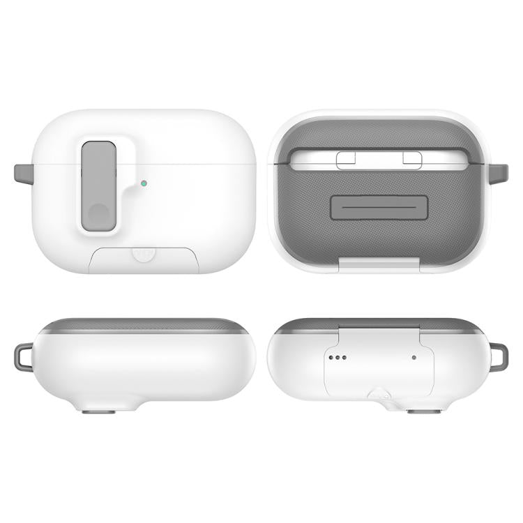 Custodia protettiva integrale per auricolari XDcase Armor con gancio e chiusura di sicurezza., For AirPods Pro 3, For AirPods 4, For AirPods Pro 2 / 1