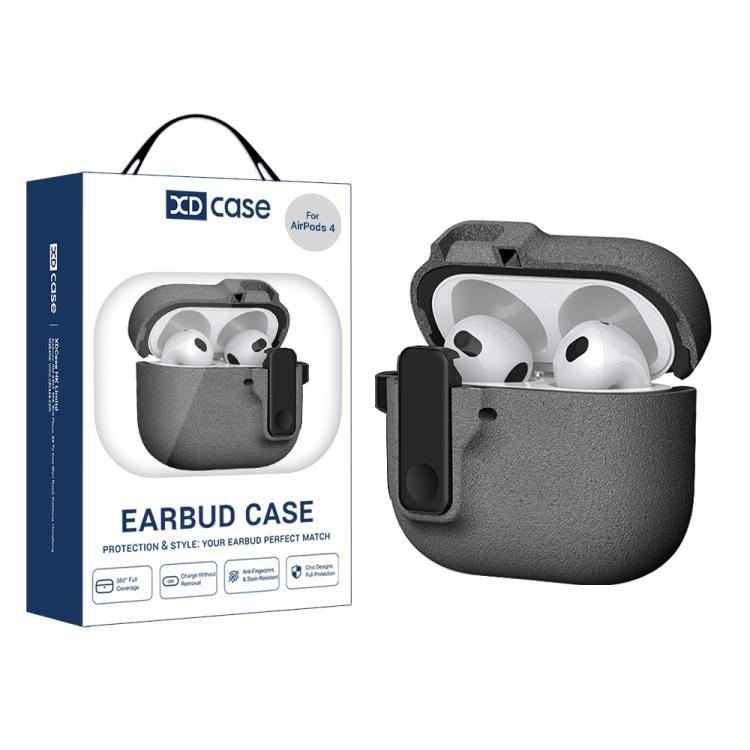 Custodia protettiva integrale per auricolari XDcase Armor con gancio e chiusura di sicurezza., For AirPods Pro 3, For AirPods 4, For AirPods Pro 2 / 1