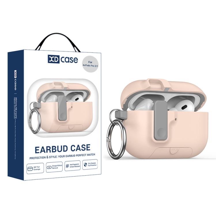 Custodia protettiva integrale per auricolari XDcase Armor con gancio e chiusura di sicurezza., For AirPods Pro 3, For AirPods 4, For AirPods Pro 2 / 1