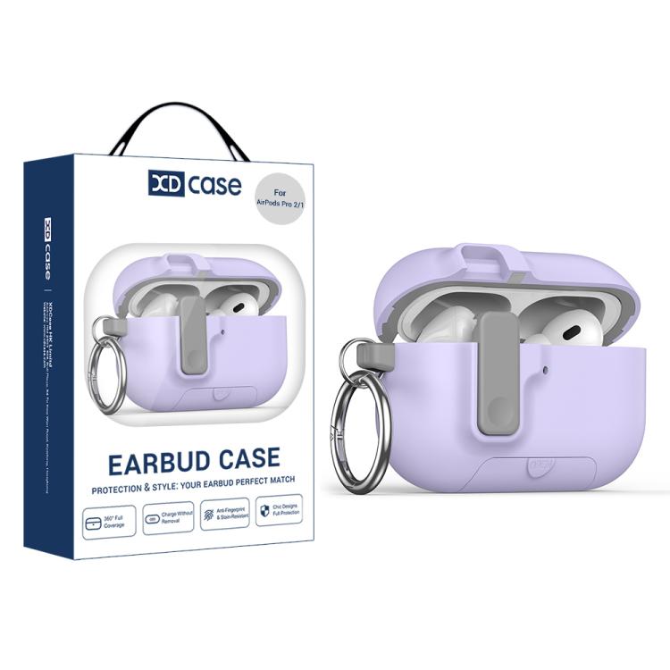 Custodia protettiva integrale per auricolari XDcase Armor con gancio e chiusura di sicurezza., For AirPods Pro 3, For AirPods 4, For AirPods Pro 2 / 1