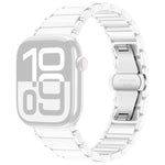 Cinturino per orologio xDfind in ceramica e acciaio inossidabile, For Apple Watch 42 / 44 / 45 / 46 / 49mm, For Apple Watch 38 / 40 / 41 / S11 42mm