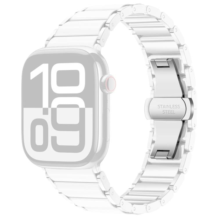 Cinturino per orologio xDfind in ceramica e acciaio inossidabile, For Apple Watch 42 / 44 / 45 / 46 / 49mm, For Apple Watch 38 / 40 / 41 / S11 42mm