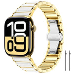 Cinturino per orologio xDfind in ceramica e acciaio inossidabile, For Apple Watch 42 / 44 / 45 / 46 / 49mm, For Apple Watch 38 / 40 / 41 / S11 42mm