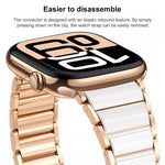 Cinturino per orologio xDfind in ceramica e acciaio inossidabile, For Apple Watch 42 / 44 / 45 / 46 / 49mm, For Apple Watch 38 / 40 / 41 / S11 42mm