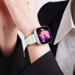Cinturino per orologio xDfind in ceramica e acciaio inossidabile, For Apple Watch 42 / 44 / 45 / 46 / 49mm, For Apple Watch 38 / 40 / 41 / S11 42mm