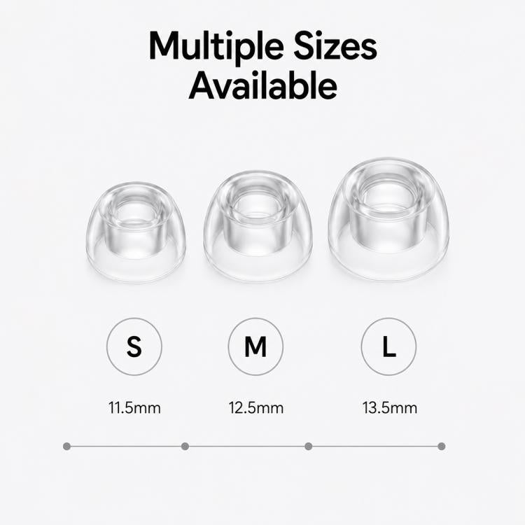 XDcase 3 paia di inserti auricolari di ricambio in silicone liquido, taglie S/M/L, For AirPods Pro 3, For AirPods Pro 1 / 2