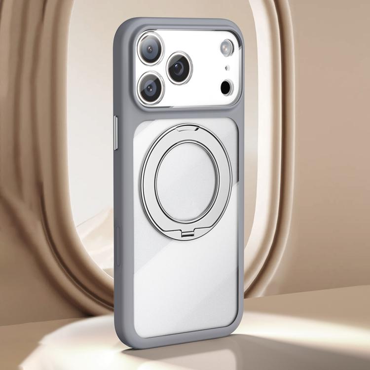 Custodia per telefono con supporto magnetico effetto pelle e foro di precisione, dotata di pulsante di scatto AI., For iPhone 17 Pro Max, For iPhone 17 Pro