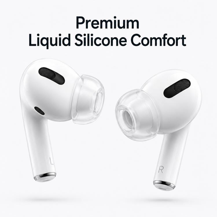 XDcase 4 paia di inserti auricolari di ricambio in silicone liquido, taglie XS/S/M/L, For AirPods Pro 3, For AirPods Pro 1 / 2
