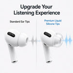 XDcase 4 paia di inserti auricolari di ricambio in silicone liquido, taglie XS/S/M/L, For AirPods Pro 3, For AirPods Pro 1 / 2