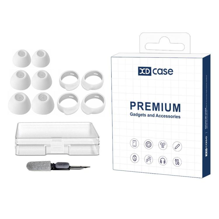 Kit di 3 paia di inserti auricolari in silicone di ricambio e ganci per le orecchie XDcase, taglie S/M/L, For Samsung Galaxy Buds FE