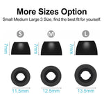 Kit di 3 paia di inserti auricolari di ricambio in memory foam XDcase, taglie S/M/L, For Samsung Galaxy Buds2 Pro / Buds+