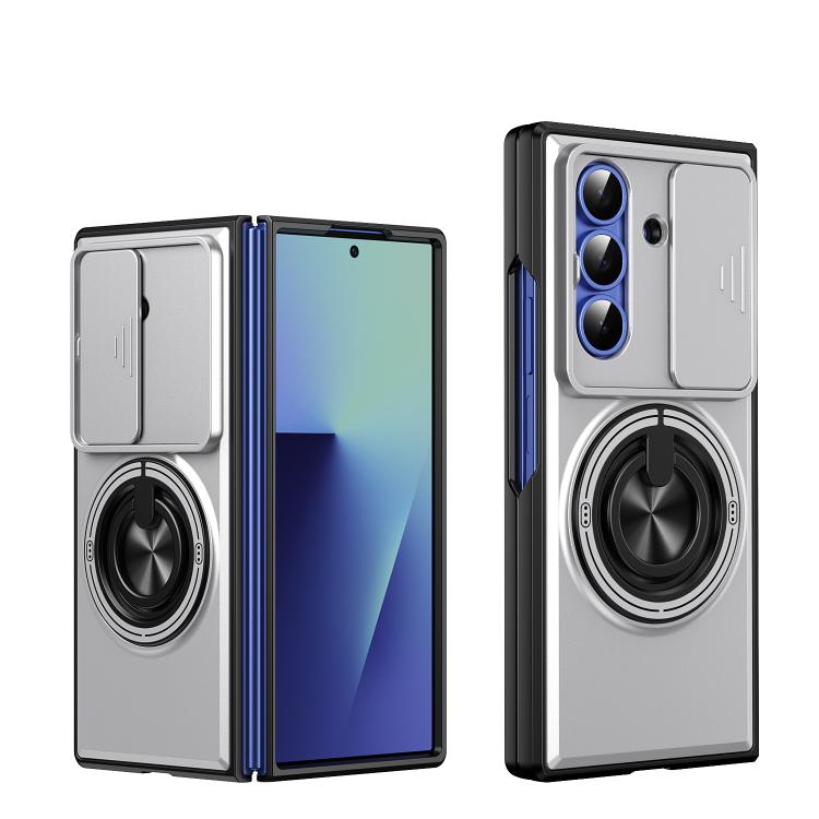 Custodia per telefono multifunzionale magnetica antiurto con finestra scorrevole per obiettivo., For Galaxy Z Fold8 5G, For Samsung Galaxy Z Fold7 5G, For Galaxy Z Flip7 5G, For Galaxy Z Fold6 5G, For Galaxy Z Fold5 5G