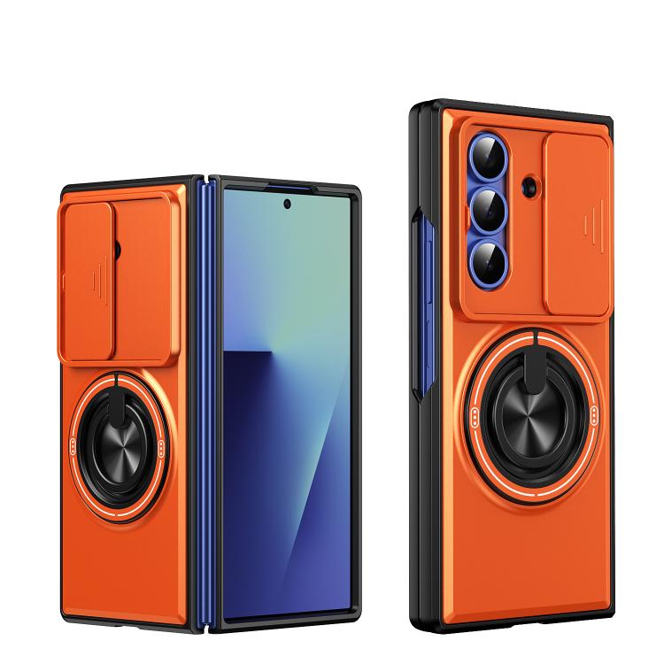 Custodia per telefono multifunzionale magnetica antiurto con finestra scorrevole per obiettivo., For Galaxy Z Fold8 5G, For Samsung Galaxy Z Fold7 5G, For Galaxy Z Flip7 5G, For Galaxy Z Fold6 5G, For Galaxy Z Fold5 5G