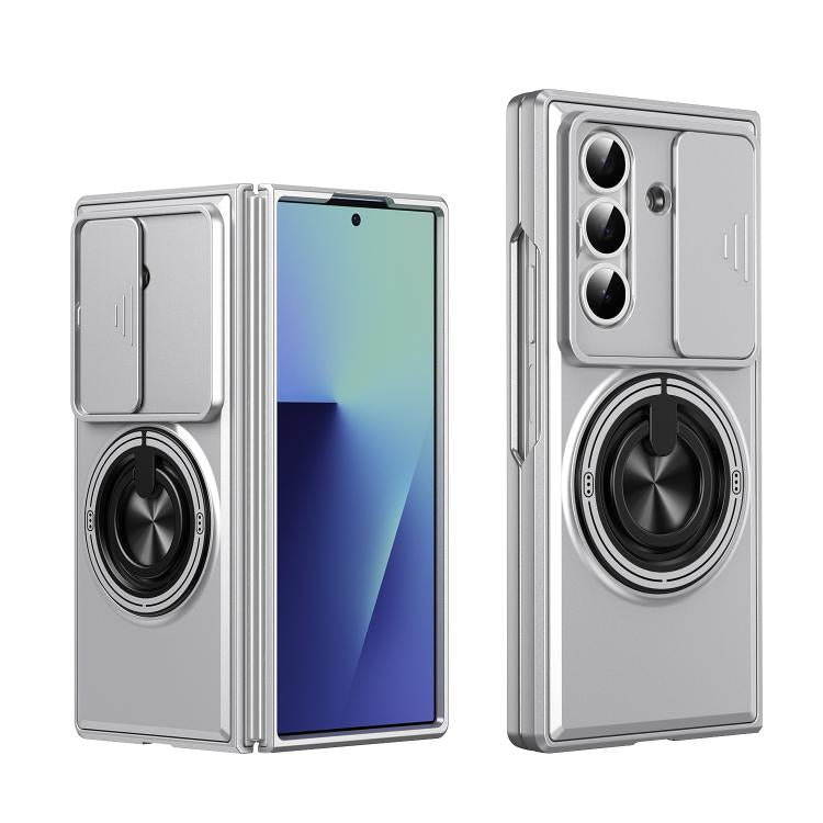 Custodia per telefono multifunzionale magnetica antiurto con finestra scorrevole per obiettivo., For Galaxy Z Fold8 5G, For Samsung Galaxy Z Fold7 5G, For Galaxy Z Flip7 5G, For Galaxy Z Fold6 5G, For Galaxy Z Fold5 5G