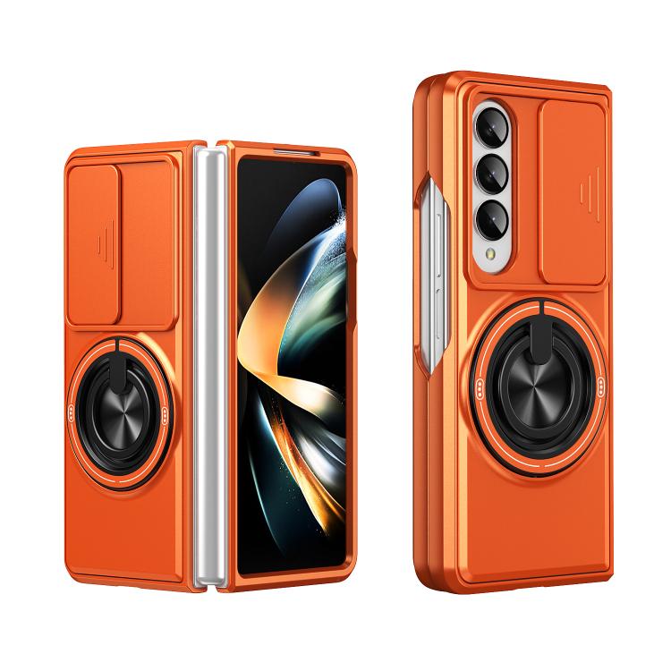 Custodia per telefono multifunzionale magnetica antiurto con finestra scorrevole per obiettivo., For Galaxy Z Fold4 5G, For Galaxy Z Flip4 5G, For Galaxy Z Flip3 5G, For Galaxy Z Fold3 5G