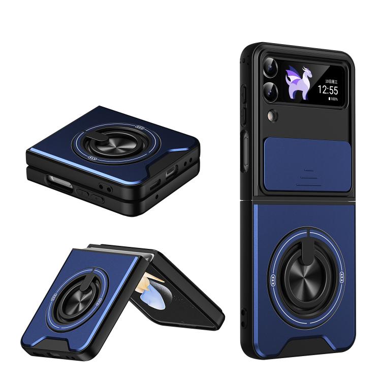 Custodia per telefono multifunzionale magnetica antiurto con finestra scorrevole per obiettivo., For Galaxy Z Fold4 5G, For Galaxy Z Flip4 5G, For Galaxy Z Flip3 5G, For Galaxy Z Fold3 5G
