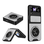 Custodia per telefono multifunzionale magnetica antiurto con finestra scorrevole per obiettivo., For Galaxy Z Fold4 5G, For Galaxy Z Flip4 5G, For Galaxy Z Flip3 5G, For Galaxy Z Fold3 5G
