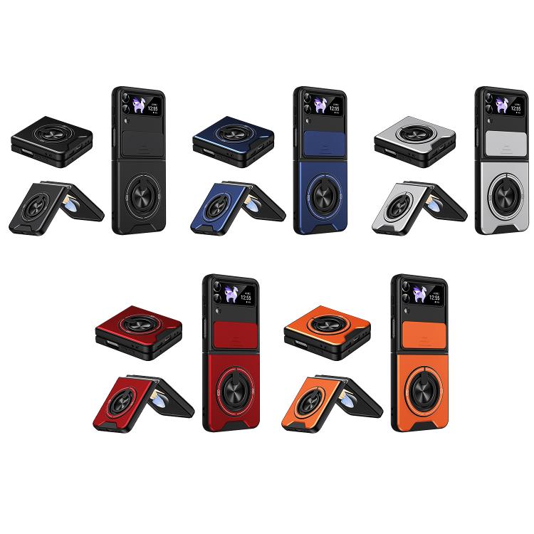 Custodia per telefono multifunzionale magnetica antiurto con finestra scorrevole per obiettivo., For Galaxy Z Flip3 5G, For Galaxy Z Fold3 5G