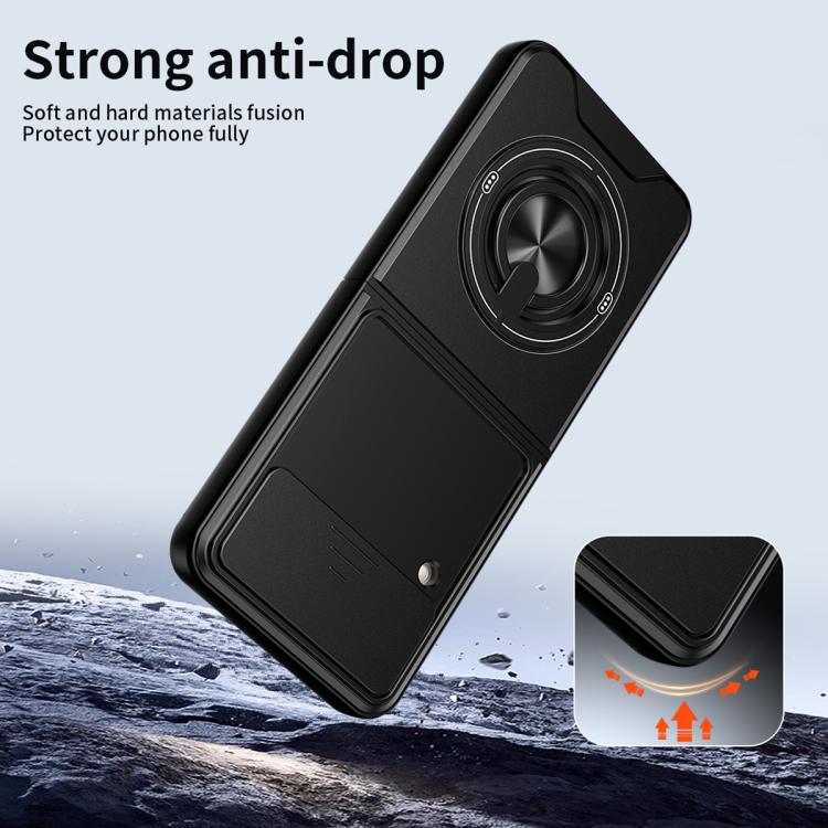 Custodia per telefono multifunzionale magnetica antiurto con finestra scorrevole per obiettivo., For Galaxy Z Flip3 5G, For Galaxy Z Fold3 5G
