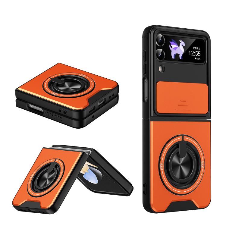 Custodia per telefono multifunzionale magnetica antiurto con finestra scorrevole per obiettivo., For Galaxy Z Fold4 5G, For Galaxy Z Flip4 5G, For Galaxy Z Flip3 5G, For Galaxy Z Fold3 5G