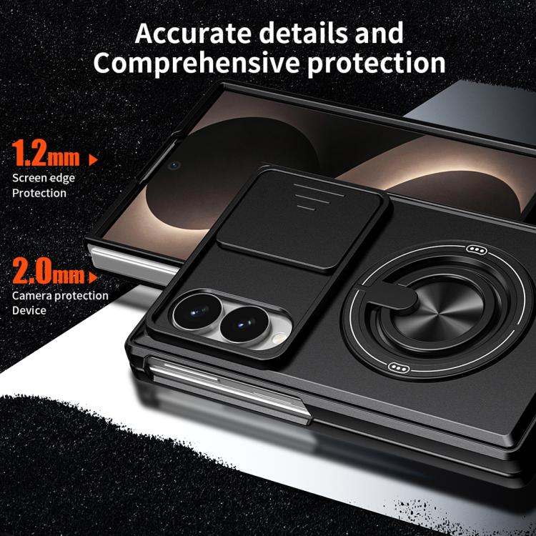 Custodia per telefono multifunzionale magnetica antiurto con finestra scorrevole per obiettivo., For Galaxy Z Fold8 5G, For Samsung Galaxy Z Fold7 5G, For Galaxy Z Flip7 5G, For Galaxy Z Fold6 5G, For Galaxy Z Fold5 5G