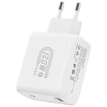 Caricabatterie rapido HX119 da 120 W con doppia interfaccia USB e Type-C, EU Plug, UK Plug, US Plug