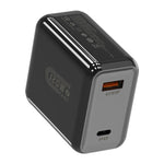 Caricabatterie rapido HX119 da 120 W con doppia interfaccia USB e Type-C, EU Plug, UK Plug, US Plug