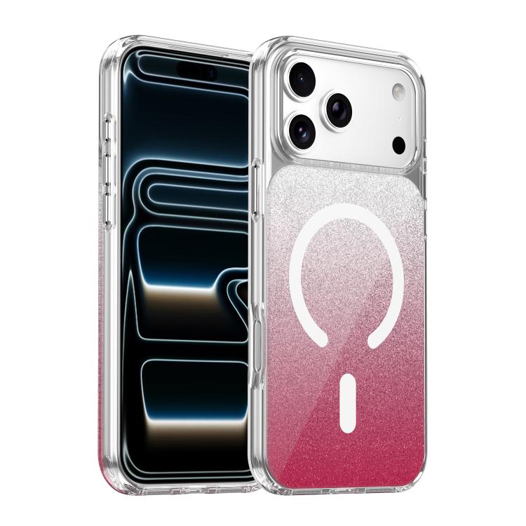 Custodia magnetica per telefono con glitter di cristallo, For iPhone 17 Pro Max, For iPhone 17 Pro