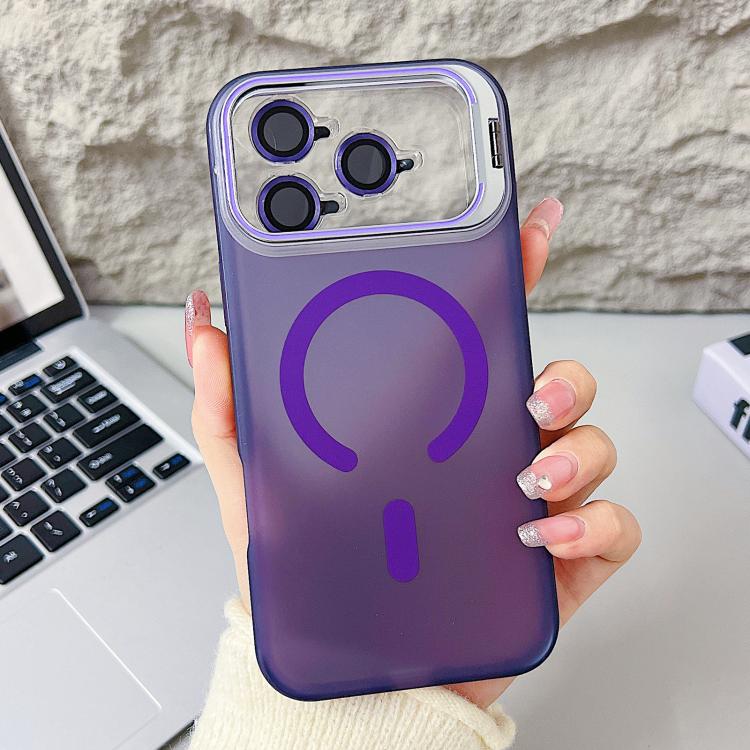 Custodia per telefono magnetica con supporto integrato Vitality Eagle Eye Lens, For iPhone 17 Pro Max, For iPhone 17 Pro