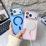 Custodia per telefono magnetica con supporto integrato Vitality Eagle Eye Lens, For iPhone 17 Pro Max, For iPhone 17 Pro