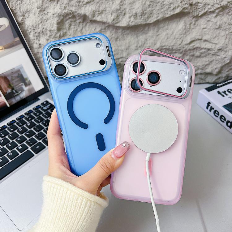 Custodia per telefono magnetica con supporto integrato Vitality Eagle Eye Lens, For iPhone 17 Pro Max, For iPhone 17 Pro
