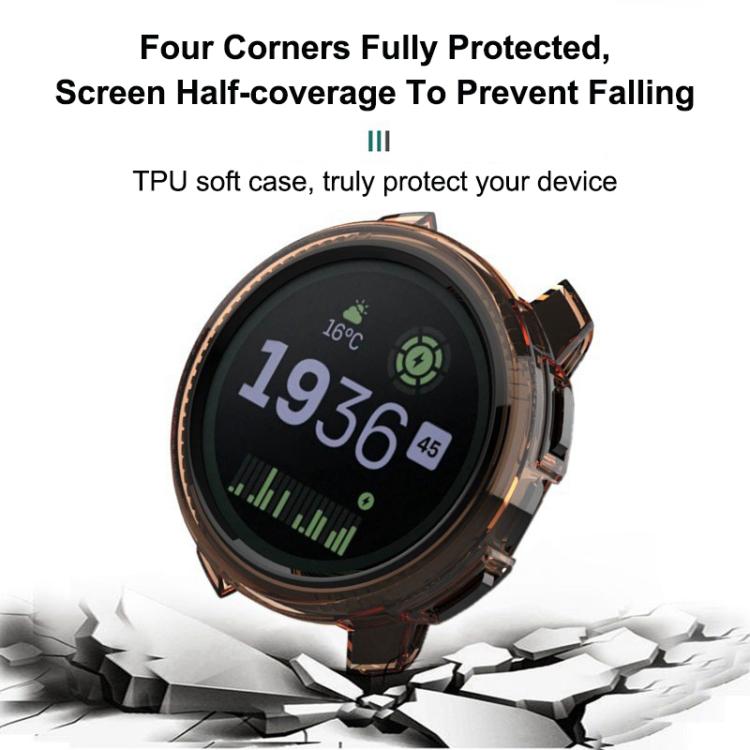 Custodia protettiva per orologio in TPU cavo a mezza copertura color caramella, For Suunto Vertical 2