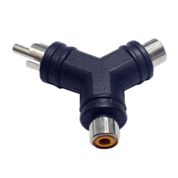 Adattatore video AV RCA maschio a 2 RCA femmina tipo Y