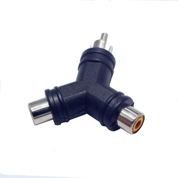 Adattatore video AV RCA maschio a 2 RCA femmina tipo Y