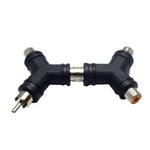 Adattatore video AV RCA maschio a 2 RCA femmina tipo Y