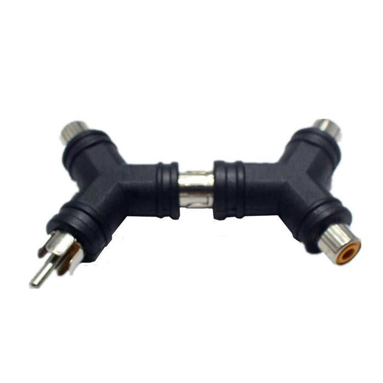 Adattatore video AV RCA maschio a 2 RCA femmina tipo Y