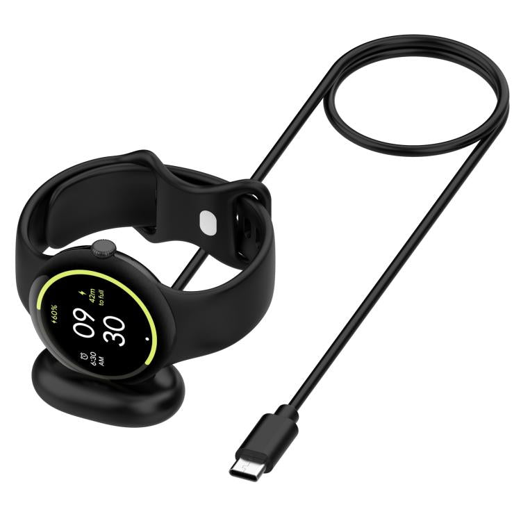 Cavo di ricarica magnetico per smartwatch con porta USB-C/Type-C, lunghezza del cavo: 1 m, For Google Pixel Watch 4 41 / 45mm