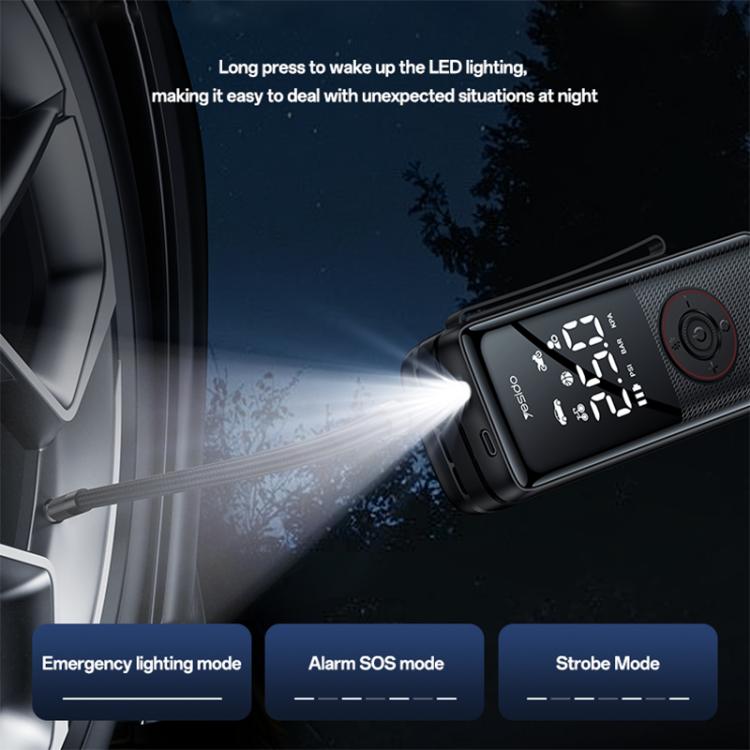 Pompa aria cordless Yesido VC17 con display LED 85W
