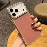 Custodia per telefono a tinta unita con glitter e strass., For iPhone 17 Pro Max, For iPhone 17 Pro