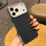 Custodia per telefono a tinta unita con glitter e strass., For iPhone 17 Pro Max, For iPhone 17 Pro