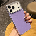 Custodia per telefono a tinta unita con glitter e strass., For iPhone 17 Pro Max, For iPhone 17 Pro